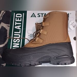 Men's Insulated Brown Snow Boots